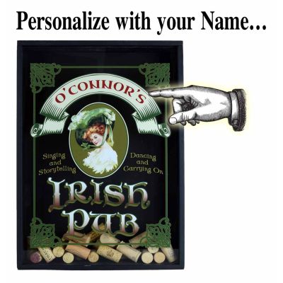 Personalized 'Irish Pub' Bottle Cap Catcher Cork Catcher Match Catcher(B576)