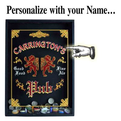 Personalized 'Lion Pub' Beer Cap Catcher (B578)