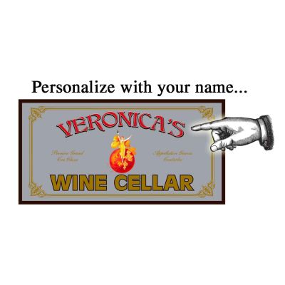 'Wine Cellar' Personalized Bar Mirror (MIR39)
