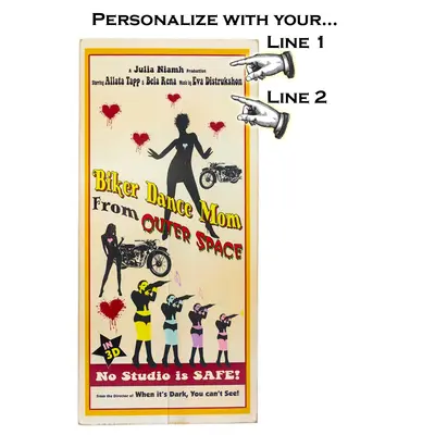 'Biker Dance Mom'  Personalized Plank Sign (MOVP_554)