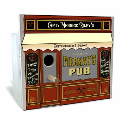 Personalized Fireman's Pub Birdhouse (Q108)