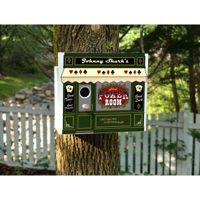Personalized Official Poker Room Birdhouse (Q112)