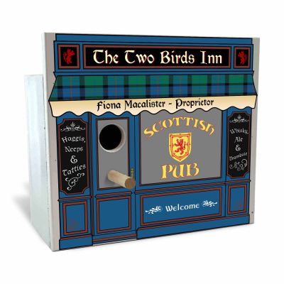 Personalized Scottish Pub Birdhouse (Q114)