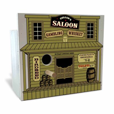 Personalized Saloon Birdhouse (Q126)