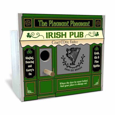 The Pleasant Pheasant Irish Pub Birdhouse (Q509)