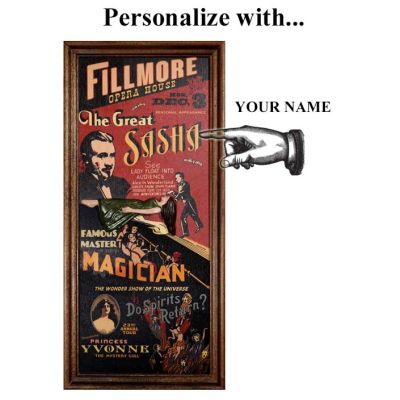 Personalized  Vintage Magic Vaudeville Sign