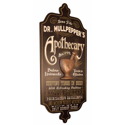 'Apothecary' Personalized Dubliner Plank Sign (11)