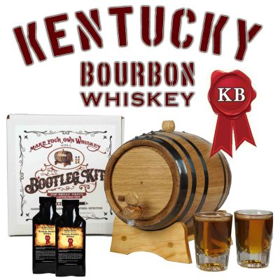 Kentucky Bourbon Whiskey Making Kit, making bourbon at home, home aged whiskey