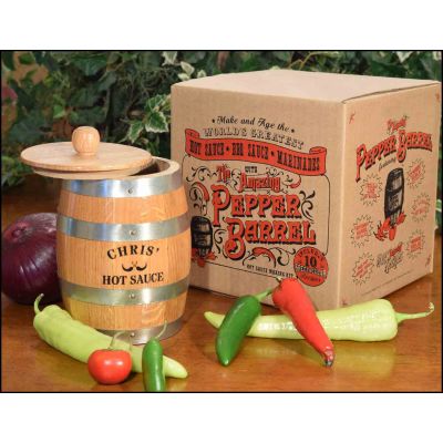 The Amazing Pepper Barrel™ Barrel aged hot sauce
