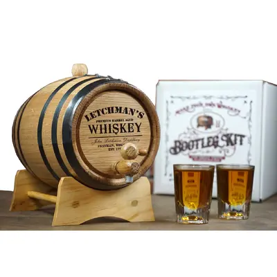 Personalized Bourbon Whiskey Bootleg Kit