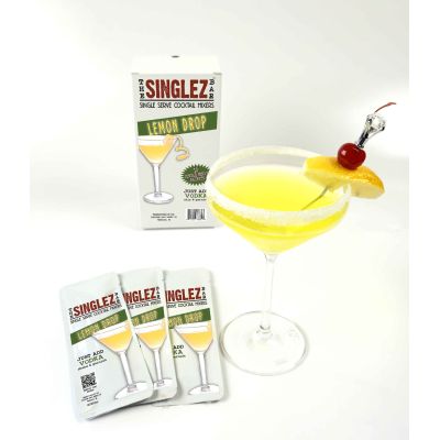 Singlez Bar  Lemon Drop Cocktail Mix 10 pack box