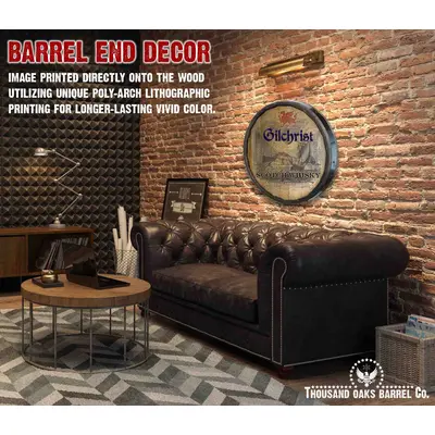 Scotch Distillery Quarter Barrel (C15) on brick wall