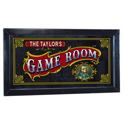 Game Room' Personalized Bar Mirror