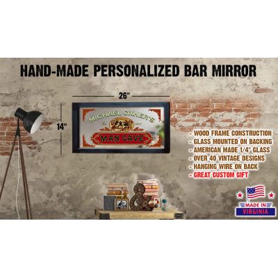 Mancave Personalized Bar Mirror
