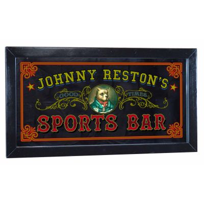 'Sports Bar' Personalized Bar Mirror