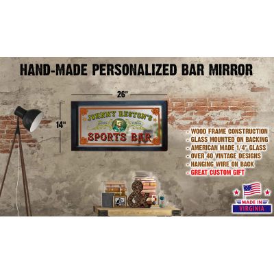 'Sports Bar' Personalized Bar Mirror