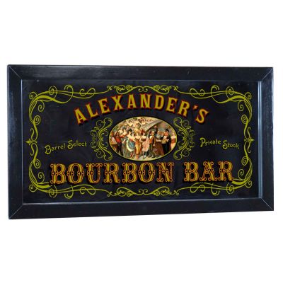 'Bourbon  Bar' Personalized Bar Mirror