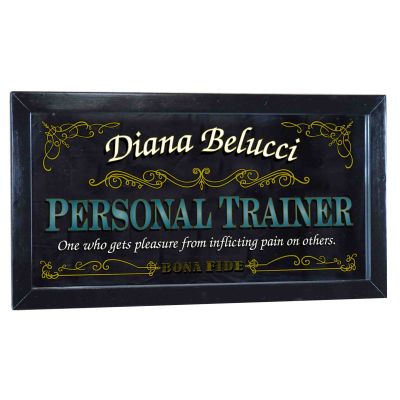 Personalized 'Personal Trainer' Decorative Framed Mirror