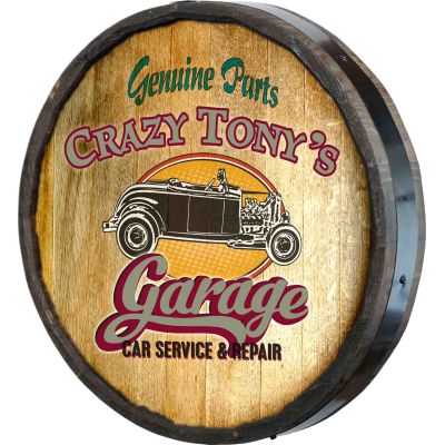 Tony's Garage Quarter Barrel Sign (C21)