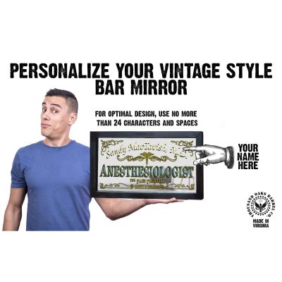 Personalized 'Anesthesiologist' Decorative Framed Mirror