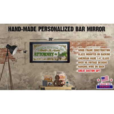 Personalized 'Attorney' Decorative Framed MirrorPersonalized 'Attorney' Decorative Framed Mirror