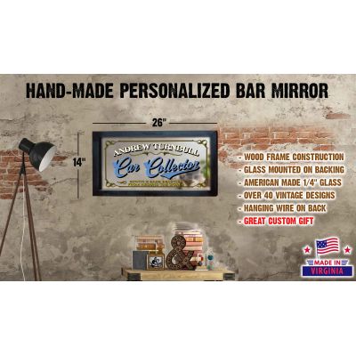 Personalized 'Car Collector' Decorative Framed Mirror