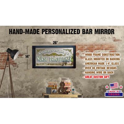 Personalized 'Nurse Practitioner' Decorative Framed Mirror