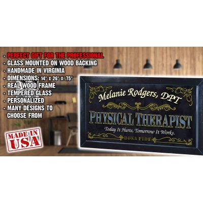 Personalized 'Physical Therapist' Decorative Framed Mirror