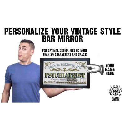 Personalized 'Psychiatrist' Decorative Framed Mirror