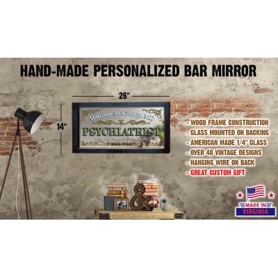 Personalized 'Psychiatrist' Decorative Framed Mirror
