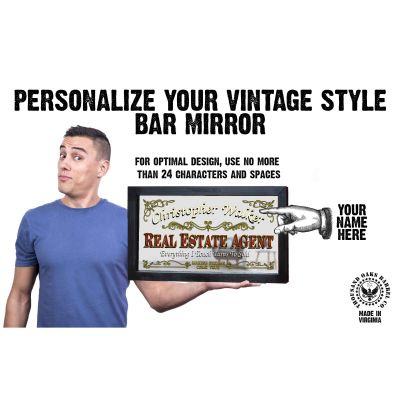 Personalized 'Real Estate Agent' Decorative Framed Mirror
