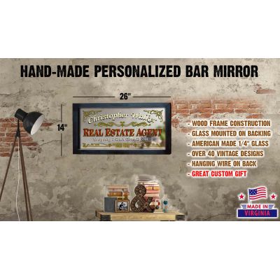 Personalized 'Real Estate Agent' Decorative Framed Mirror