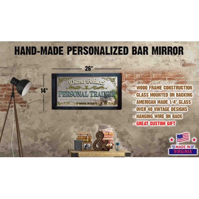 Personalized 'Personal Trainer' Decorative Framed Mirror