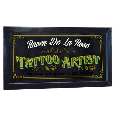 Personalized 'Tattoo Artist' Decorative Framed Mirror