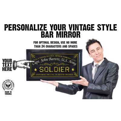 Personalized 'Soldier' Decorative Framed Mirror