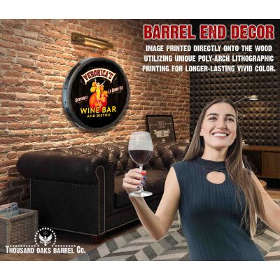 Wine Bar & Bistro Quarter Barrel Sign (QB1806)