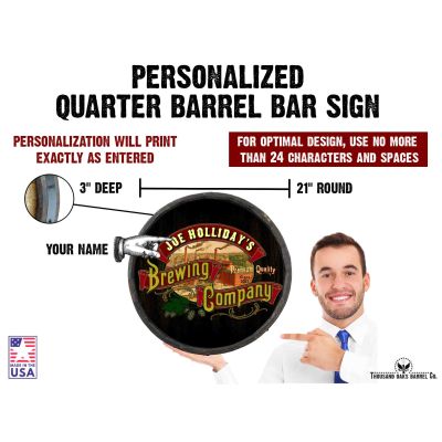 Brewing Company Quarter Barrel Sign (QB1807) 
Brewing Company Quarter Barrel Sign (QB1807)