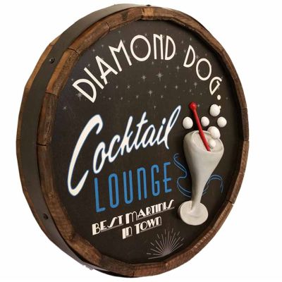 'Cocktail Lounge' Personalized Quarter Barrel Sign