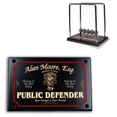 Public Defender Newton's Cradle lawyer gift, attorney gift