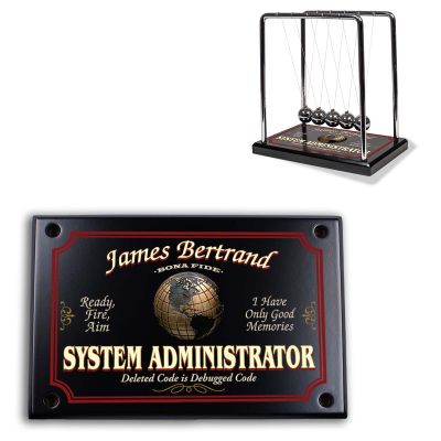 System Administrator Newton's Cradle (Personalized)