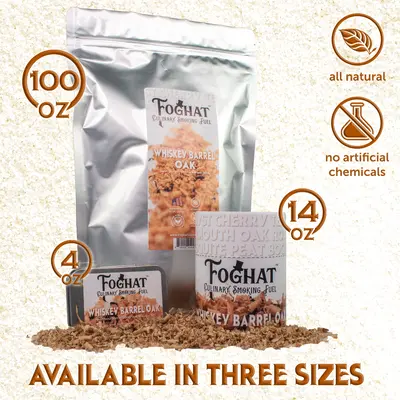 Whiskey Barrel Oak - Foghat Culinary Smoking Fuel