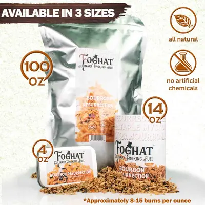 Bourbon Resurrection - Luxury Foghat Culinary Smoking Fuel