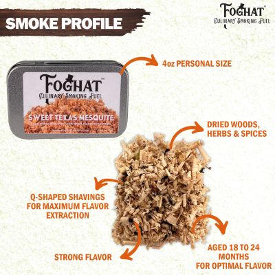 Sweet Texas Mesquite - Foghat Culinary Smoking Fuel