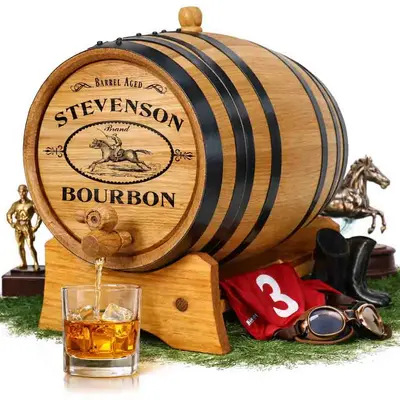 AGE BOURBON LIKE A DISTILLERY — AT HOME
Custom Engraved. American White Oak. Medium Char Interior.
Rich Flavor in Weeks — Not Years.