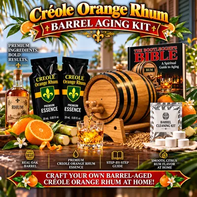 Créole Orange Rhum flavor profile showing citrus zest sweet orange vanilla spice and smooth tropical finish