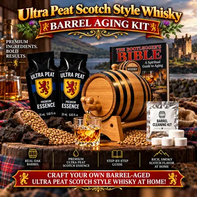 Ultra Peat whisky flavor profile showing intense peat smoke sea salt charred oak dark caramel and warming finish