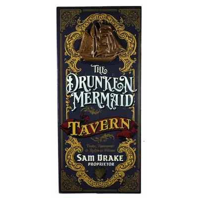 Drunken Mermaid Plank Sign (7092)