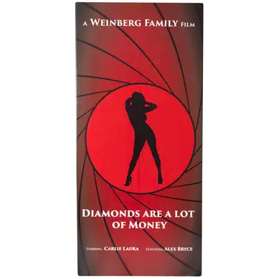 'Diamonds'  Personalized Plank Sign (MOVP_553)