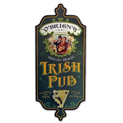 'Irish Pub'  Personalized Dubliner Plank Sign (35)