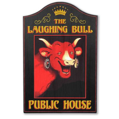 Laughing Bull Vintage Pub Sign